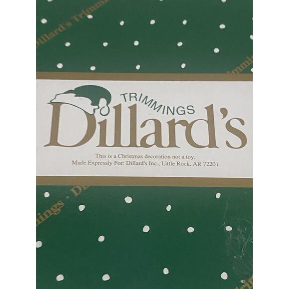 Vtg Dillard's Mini Christmas Ornaments Box of 18 Tree Cat Stocking Angel Snowman - Picture 6 of 7